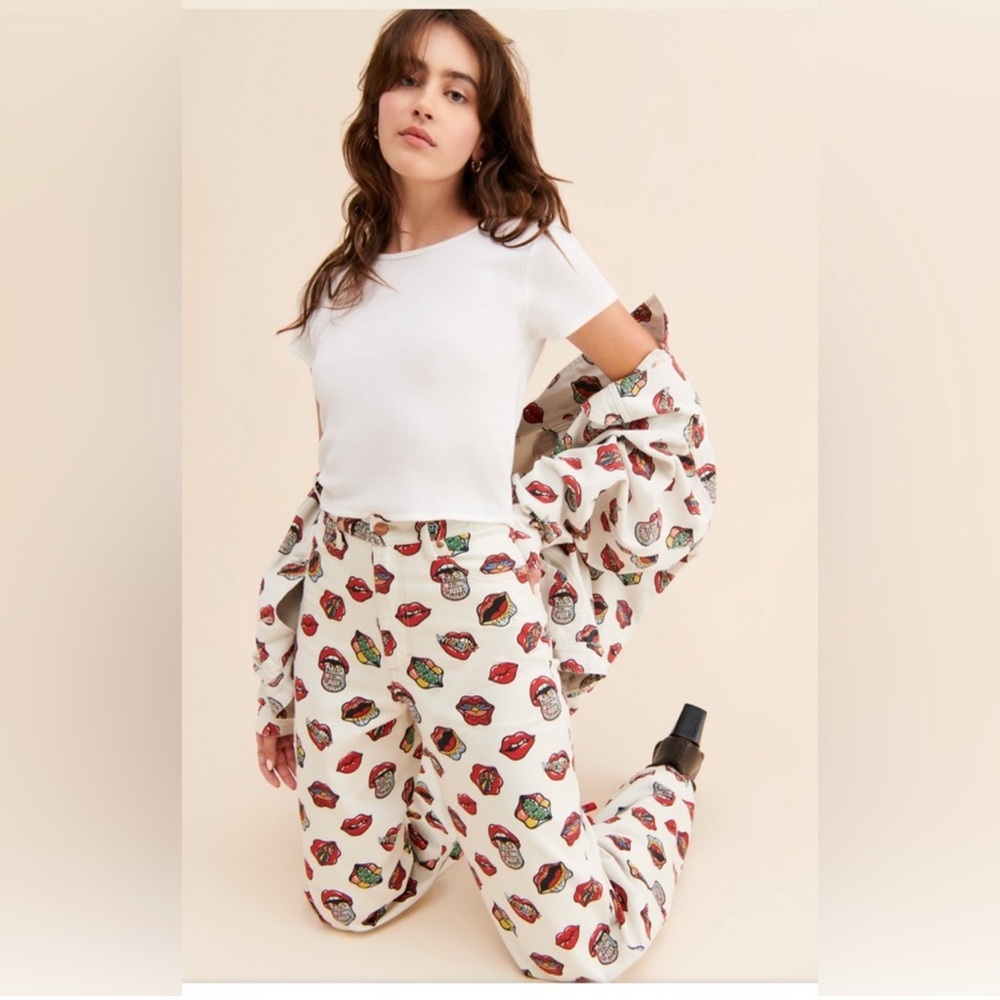 Free People Wrangler Barrel High Rise Barrel